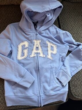 GAP Lavender Zip-Up Hoodie with Applique Logo